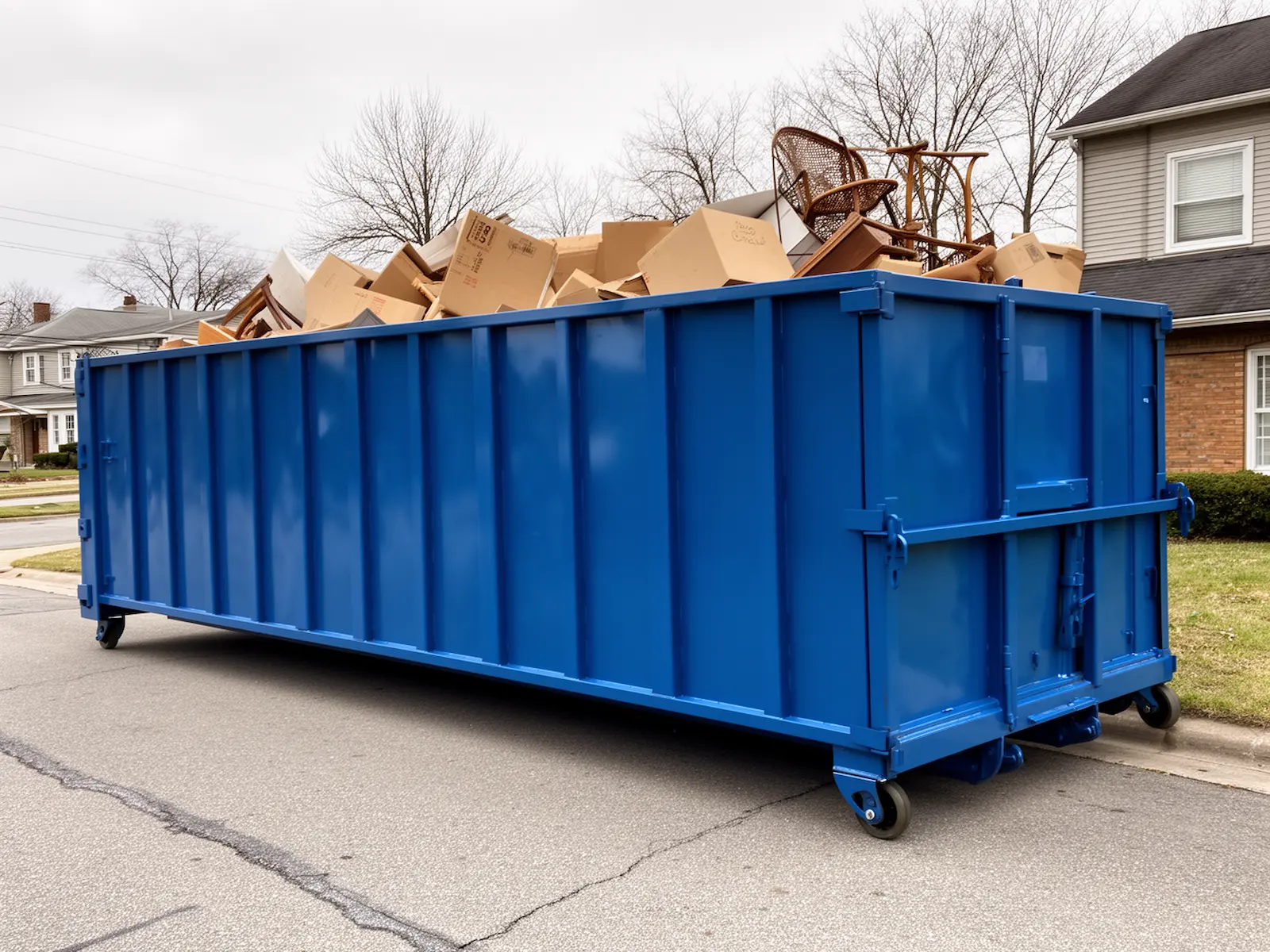 Roll-off dumpster from Baldwin's Fredonia Dumpster Rental in Fredonia, NY